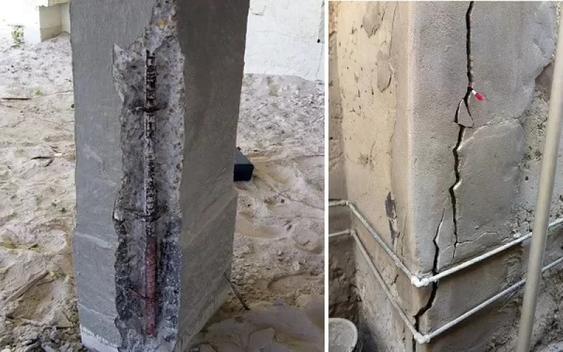 concrete-column-repair-for-cracks-damages